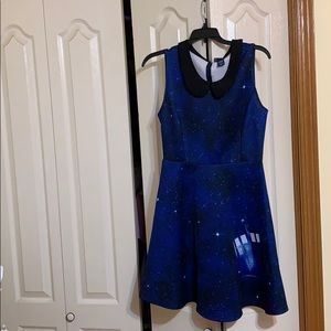 HOT TOPIC Tardis Doctor Who Galaxy Dress